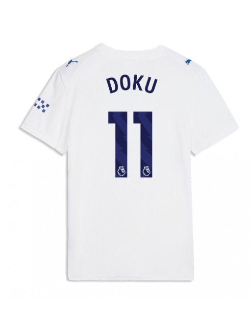 Manchester City Jeremy Doku #11 Ausweichtrikot für Frauen 2026-27 Kurzarm Manchester City Jeremy Doku #11 Ausweichtrikot für Frauen 2026-27 Kurzarm